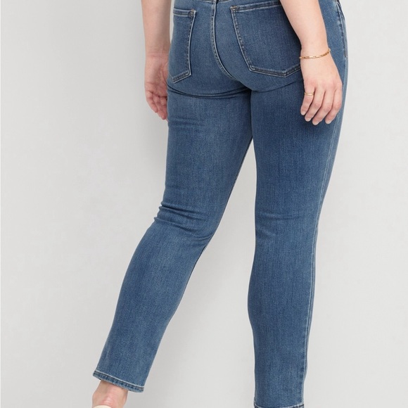 Old Navy Mid Rise Straight Leg Jeans Size 28 - Picture 4 of 4